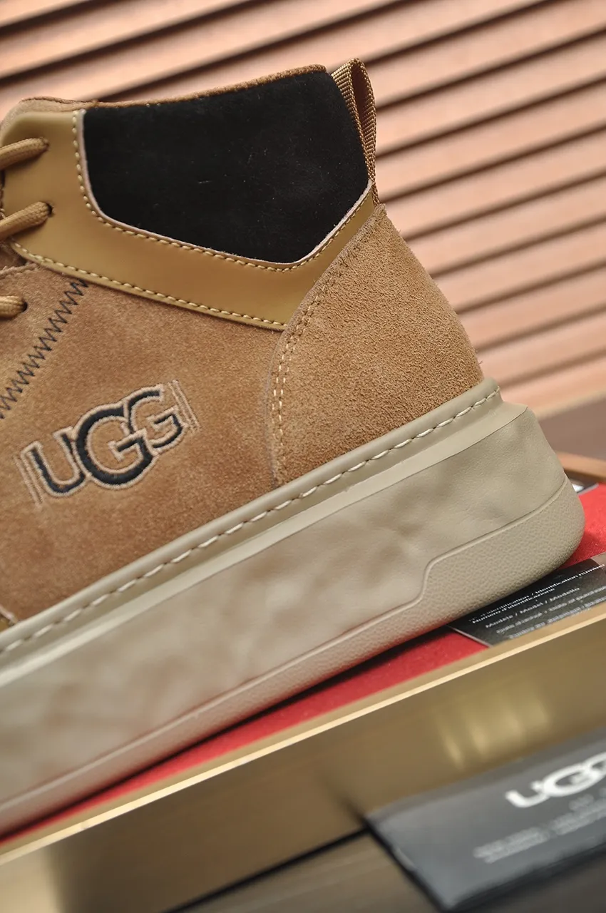 Men's shoes 💰640💶 [UGG] (full wool lining) top-end high-quality fur-in-one warm snow boots from Australia's warm luxury brand men's shoes, UGG-5877 official website synchronized, made of imported cowhide, carefully sewn...Imported rubber foam outsole (comfortable, soft, wear-resistant) The quality is really great...Exquisite workmanship, you can't put it down at first sight, available in sizes 39-44